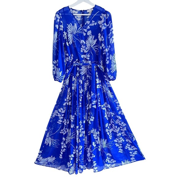 Calvin Klein Dresses & Skirts - Calvin Klein blue floral maxi dress Size 10